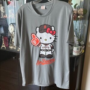 Hello Kitty San Francisco Giants Gray Kids T-Shirt